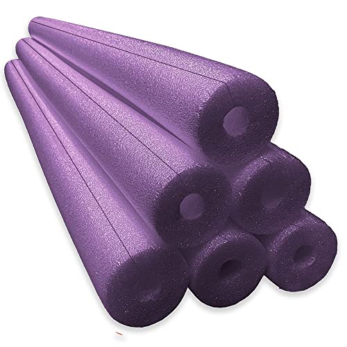 Jumbo Clamp-On Foam Noodles 6 Pack - Purple