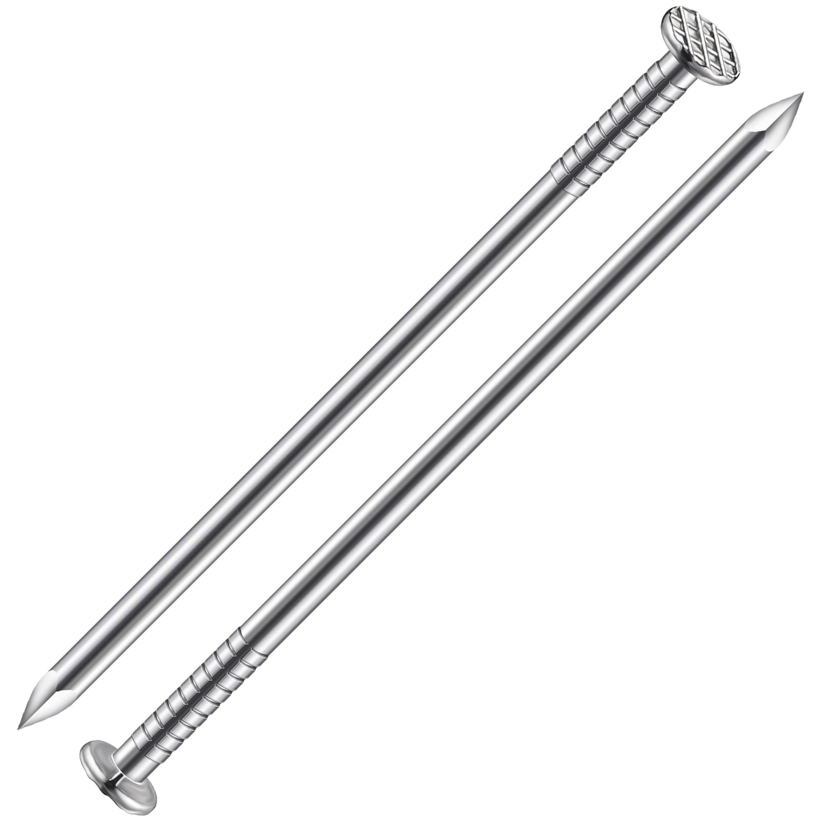 Wensilon (29 pcs)3-1/2 inch Stainless Steel 304 Nails, Hanging Nails, Wall Nails, Dowels, Long Nails