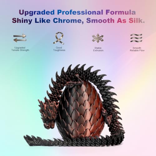 Image of iSANMATE Silk Black Orange PLA Filament 1.75mm 1kg for FDM 3D Printer | Compatible with Bambu Lab 3D Printers & AMS, Shiny Surface, Easy Printing for Beginner, Upgraded Toughness & Clog-Free