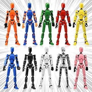 GAOFBA-10pcs-Lucky-13-Action-Figures-3D-Printing-Titan-13-Action-Figures-Multi-Jointed-Movablewith-3-Hand-Shapes-4-Weapons