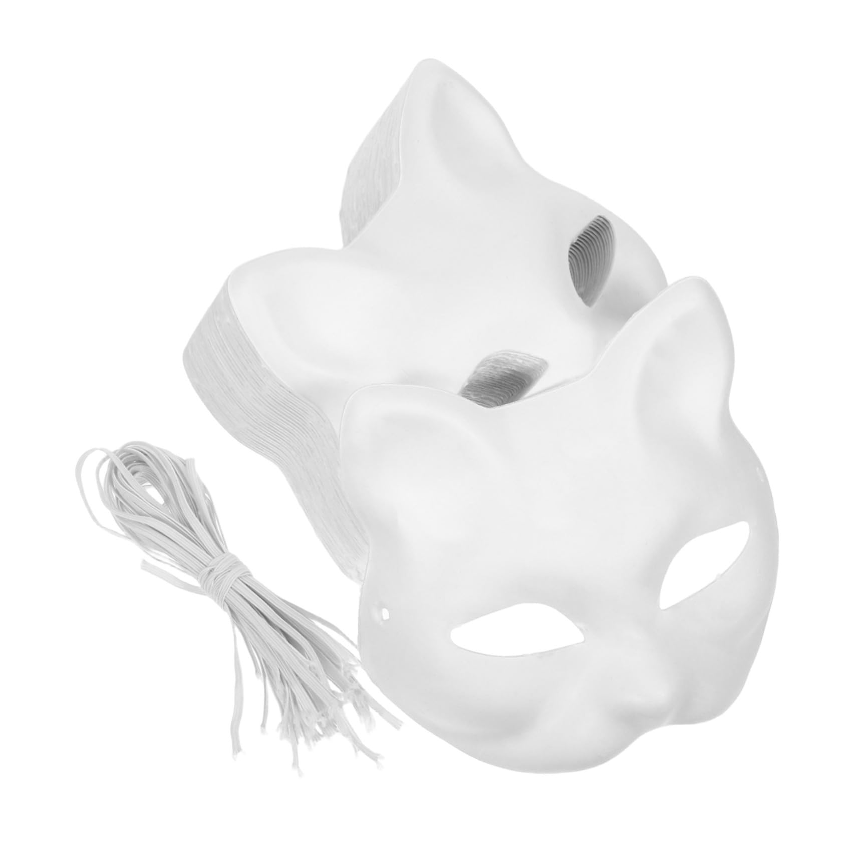 30 Maschere Bianche da Dipingere Maschere Vuote Leggere con per Halloween in Maschera e Decorazioni da Te