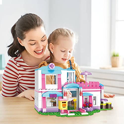 COGO Friends Hausbauset Strandhaus Bauset Ferienhaus Kinderspiele Kreatives Spielzeug Lernspielzeug Junge Mädchen… – Bild 6