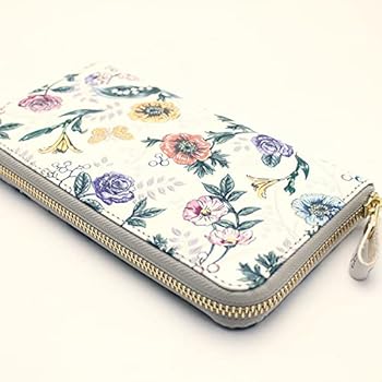 はっぱ様　浅草文庫 友禅染 長財布 ボタニカル柄 ラウンドファスナー 本革 Amazon.co.jp: [浅草文庫] 友禅染 長財布 ガーデン ボタニカル