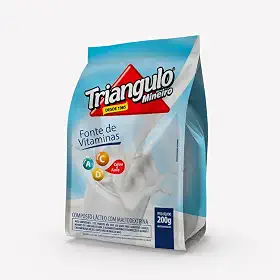 Composto Lácteo em Pó, Embalagem de 200g, Triângulo.