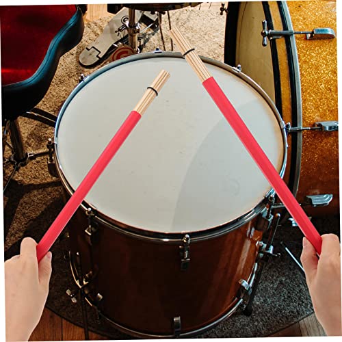 Par de baquetas para percusión 40.5x1.5 cm color rojo miniatura 3