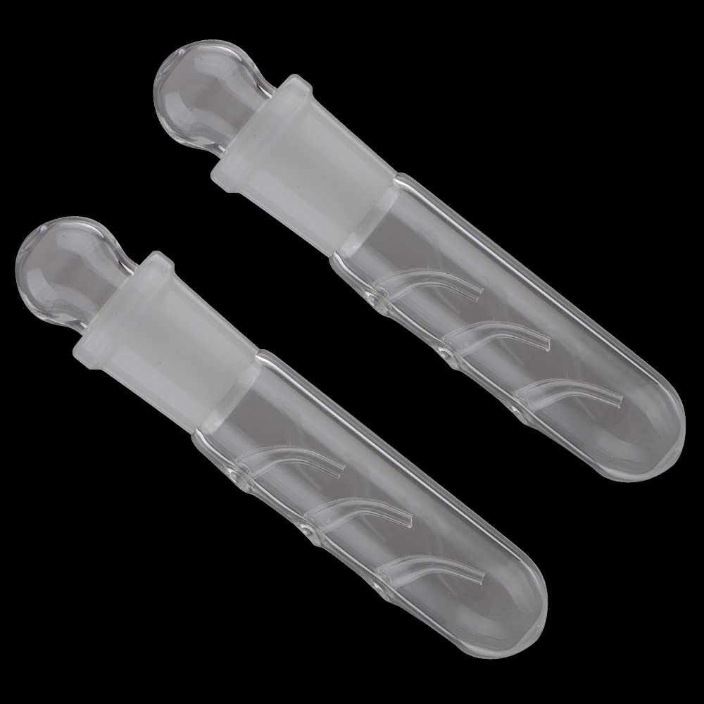 2 Pack Clear Glass Planaria Trap Catch Trap Aquarium Cleaning Supply for Dwarf Shrimp Cherry Shrimp (3 Holes)