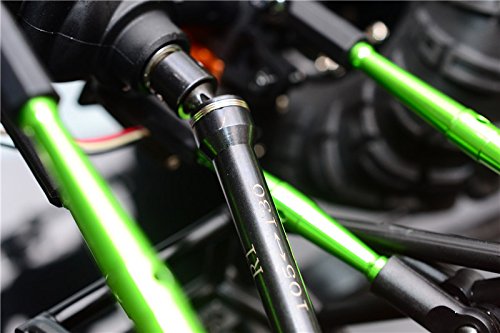 Gmade Crawler R1 Rock Buggy Upgrade Parts Spring Steel Front/Rear Cvd Drive Shaft - 1Pr Set Black #TOP2