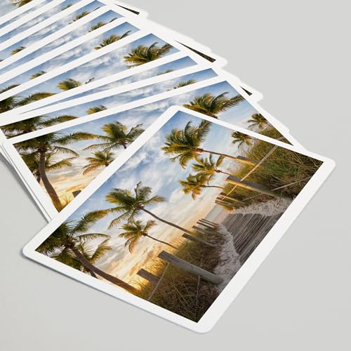 Baraja de 52 cartas tamaño póker con fotografía Florida miniatura 5