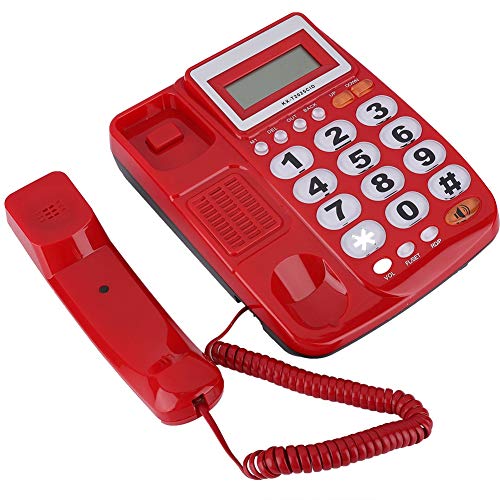 Teléfono de línea fija con cable y pantalla LCD miniatura 5