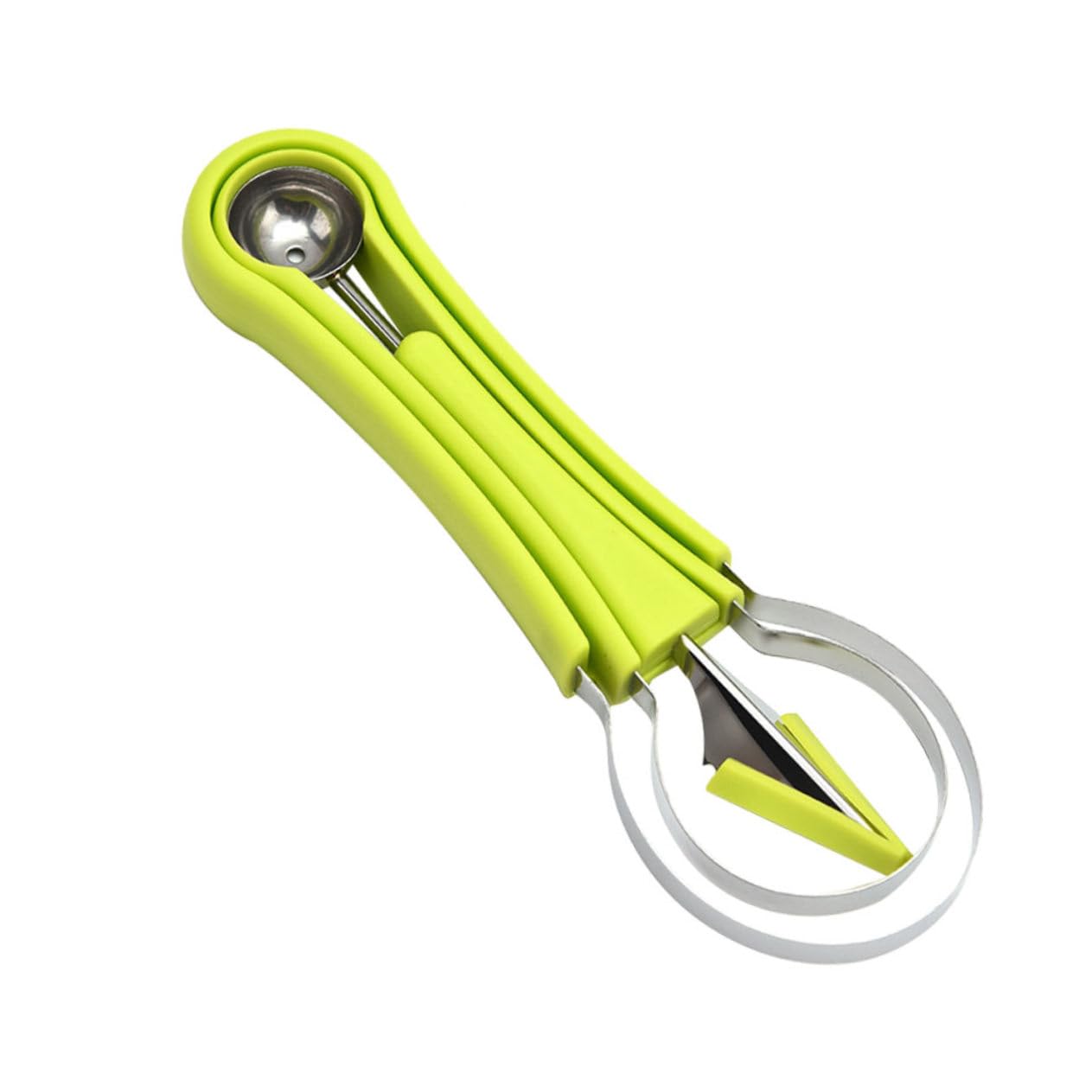 Ciieeo 1 Set Stainless Steel Fruit Carving Tool Set Ergonomic Fruit Digging Scoop for Melon Ball Safe and Convenient Kitchen Accessory