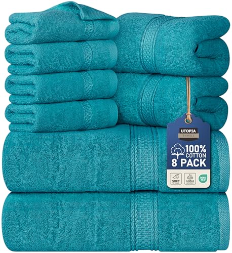 Utopia Teal Towel Set