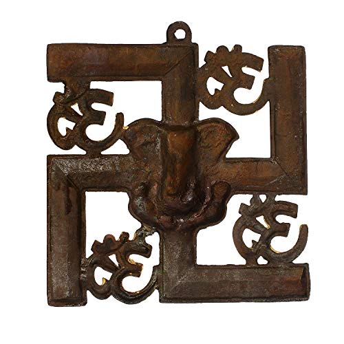 JaipurCrafts Webelkart Cast Iron Wall Hanging Showpiece (22.86 x 2.54 x 22.86, Multicolour, Religious) - Image 3