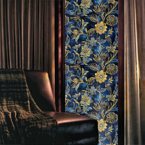 Vinilo decorativo para ventana Navy Gold 15.7x118 in miniatura 2