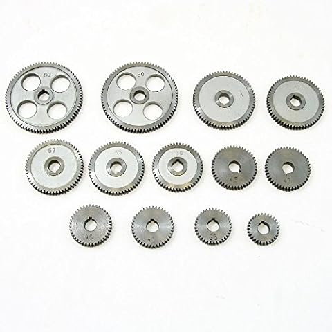 Mini Lathe Change Gear Set, Metal - for 7x10-7x16 Metal Lathes - Bore 12 mm, Keyway 3 mm, Width 8 mm, LittleMachineShop.com (3938) Cover