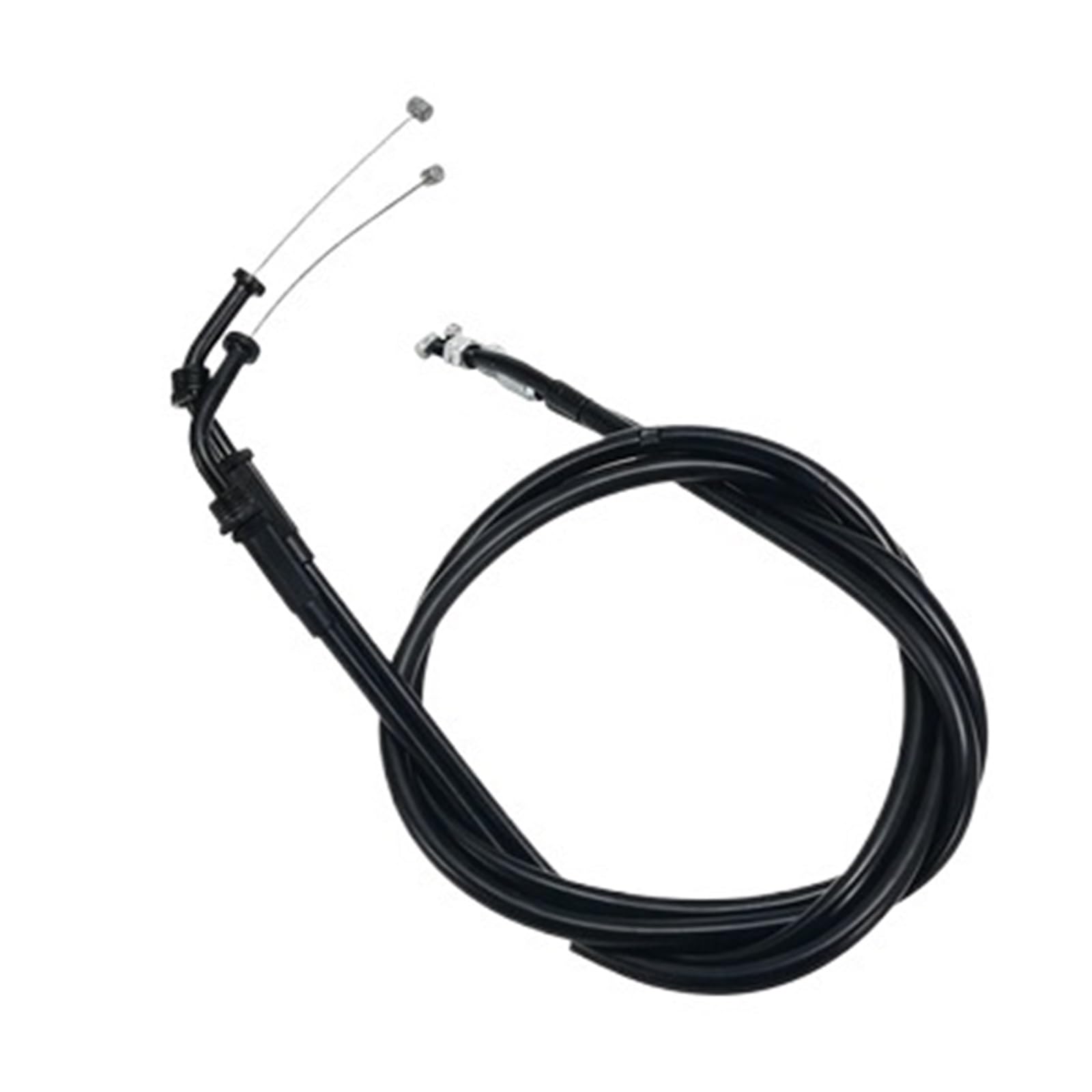 Cable de Gas del Acelerador de la Motocicleta Cable del Acelerador Líneas de Alambre de Empuje y tracción compatibles con Yamaha SR400 2001-2018 3HT-26311-00-00 3HT-26312-00-00