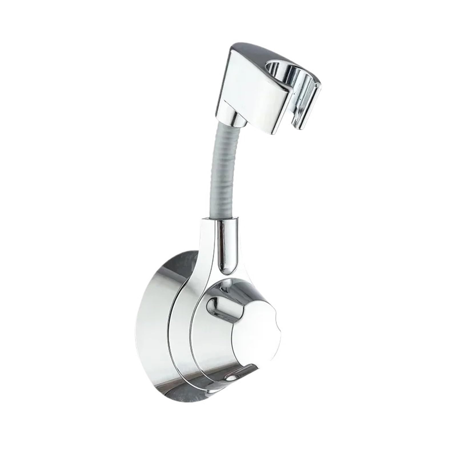 1pcs Punch-Free Rotatable Suction Cup Shower Holder(Silver)