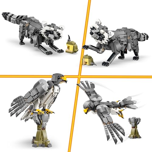 LEGO Creator Waldtiere: Wolf Spielzeug - Tierfigur mit 2 Bauoptionen - Falke oder Waschbär - DIY Deko fürs Kinderzimmer - Geburtstagsgeschenk für Mädchen & Jungen ab 8 Jahren - 31393 – Bild 6