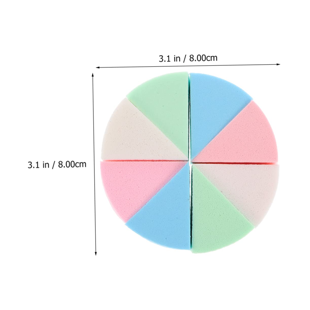 LIFKOME 3 Sets Dual Use Makeup Sponges Wedge Puff Small Cosmetic Applicator Tools for Liquid and Powder Foundations Makeup Powder