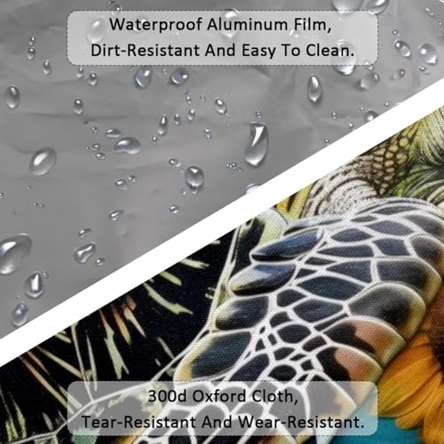 Large Beach Bag for Women, Swim Sea Turtle Underwater Travel Tote with Pockets Waterproof Shoulder Handbag3