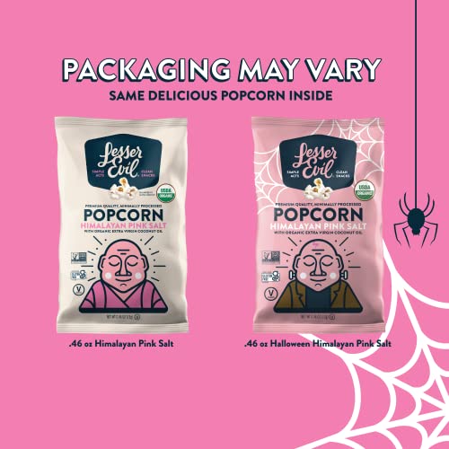 image for LesserEvil Himalayan Pink Salt Organic Popcorn, Premium Quality, Minim