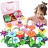 CENOVE Toddler Toys for 3 4 5 6 7 Year Old Girls and Boys,Flower Garden Building Toy with Carry Box, STEM Toys for…