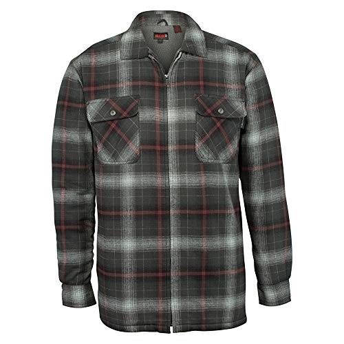 WOLVERINE Men's Marshall Shirt Jacket, Gunmetal Plaid, Medium