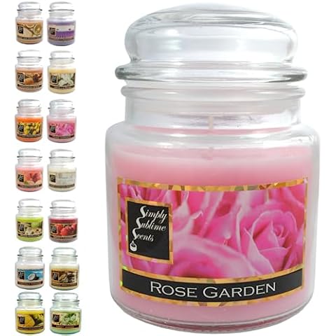 SIMPLY SUBLIME SCENTS Rose Garden Candle Cover