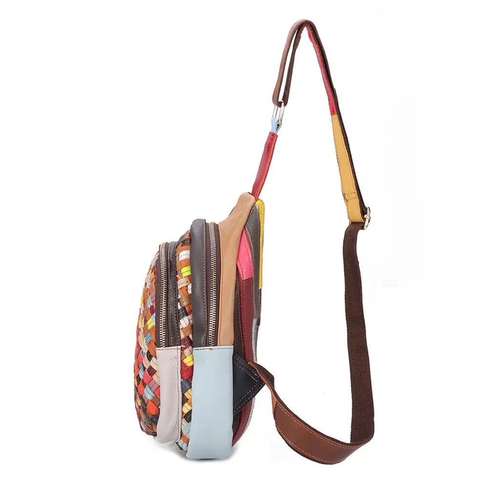 Bolso de hombro para mujer Bolso de viaje de moda Bolso de hombro de cuero Marrón