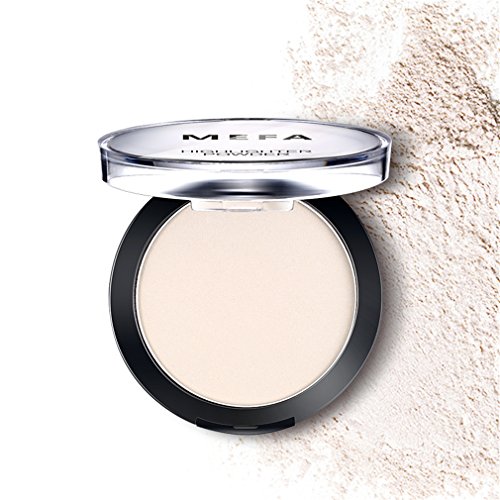 Makeup Highlighter Powder,Cosmetics Smooth Illuminator Compact Highlight Powder, 0.28 Oz, MEFA