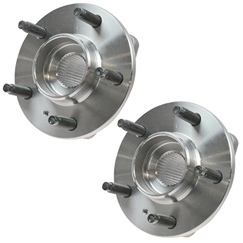 Image of TRQ 2 Piece Front Wheel Bearing & Hub Assembly Set Compatible with 2003-2005 Buick Century 2005 Lacrosse 2003-2004 Regal 2003-2006 Rendezvous 2000-2008 Chevrolet Impala 2003-2007 Monte Carlo Venture