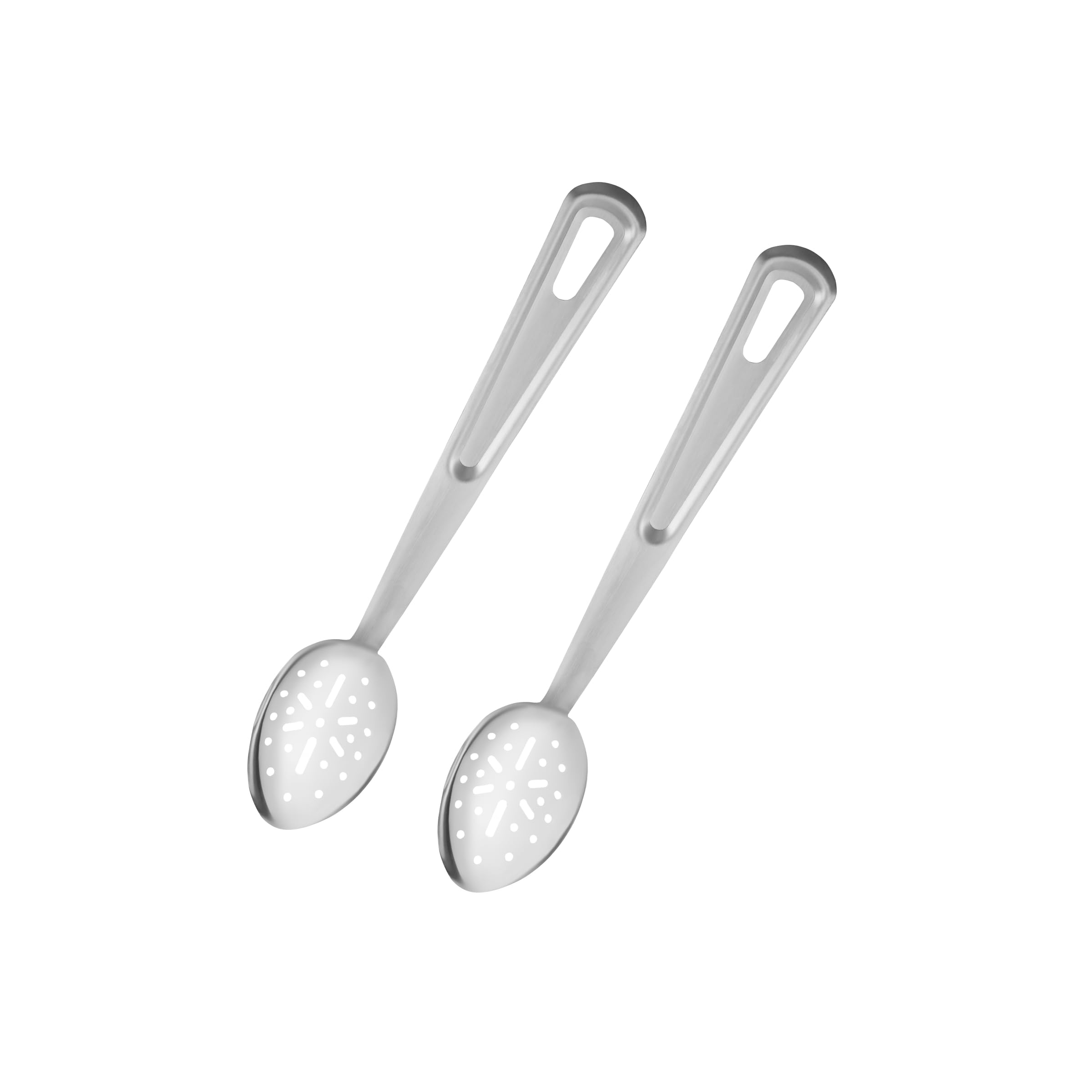 Cuillère de service fendue pour restaurant et maison inox lot de 2 de 33 cm