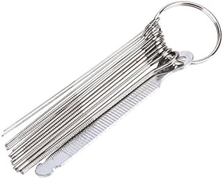 Guitar Bridge Saddle Nut File 13 Sizes Stainless Steel Grinding Needles Slotting File Kit And Grinding Stone For Guitar Ukulele (Bridge File Set) Guitar Saddle File Kit Bridge Pins Saddle For Acou