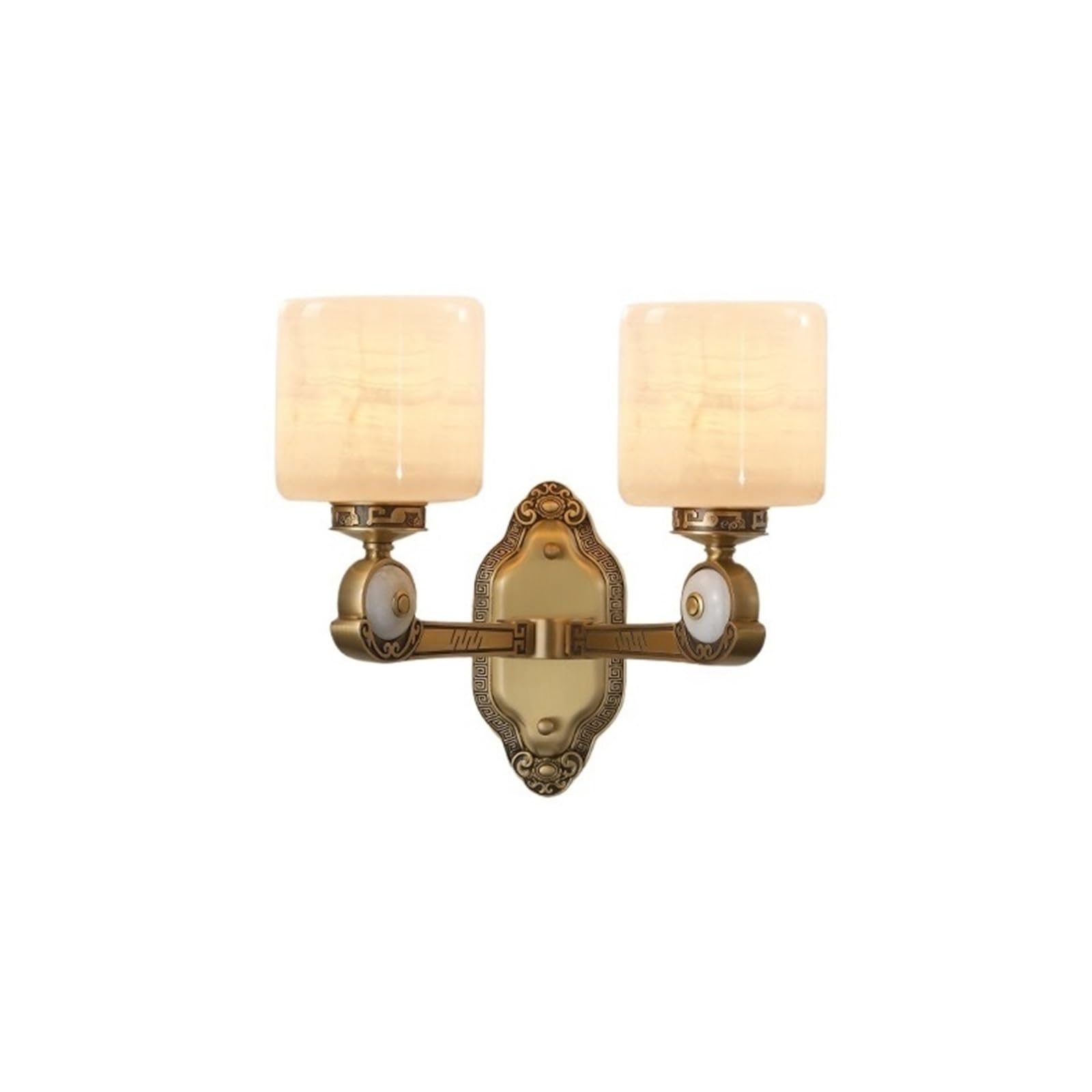 ZENY896V Bedroom Indoor Bedroom Corridor Wall Lighting Luxury Marble Copper Decorative Lamps Wall Sconce