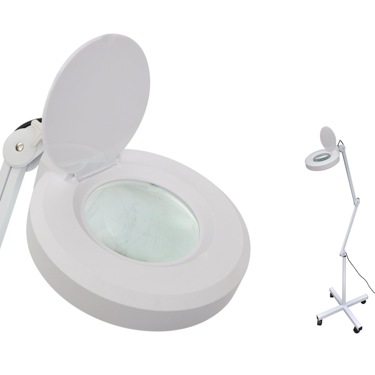 vidaXL Lupenlampe mit 5 Dioptrien Stativ Vergrösserungslampe