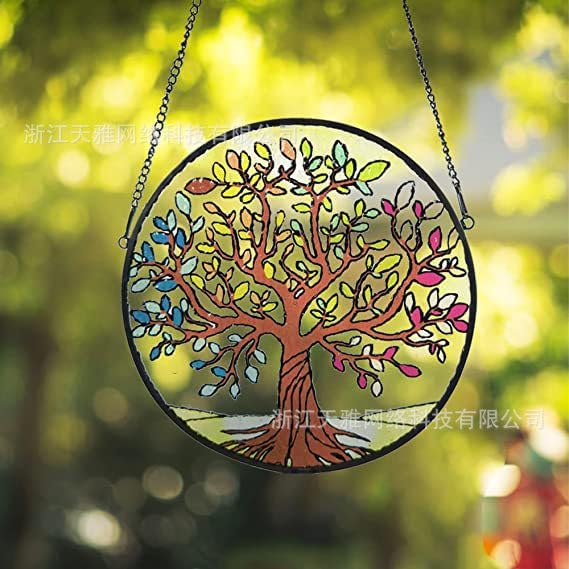 Décoration Murale En Métal Arbre De Vie Coloré Décoration Murale Arbre