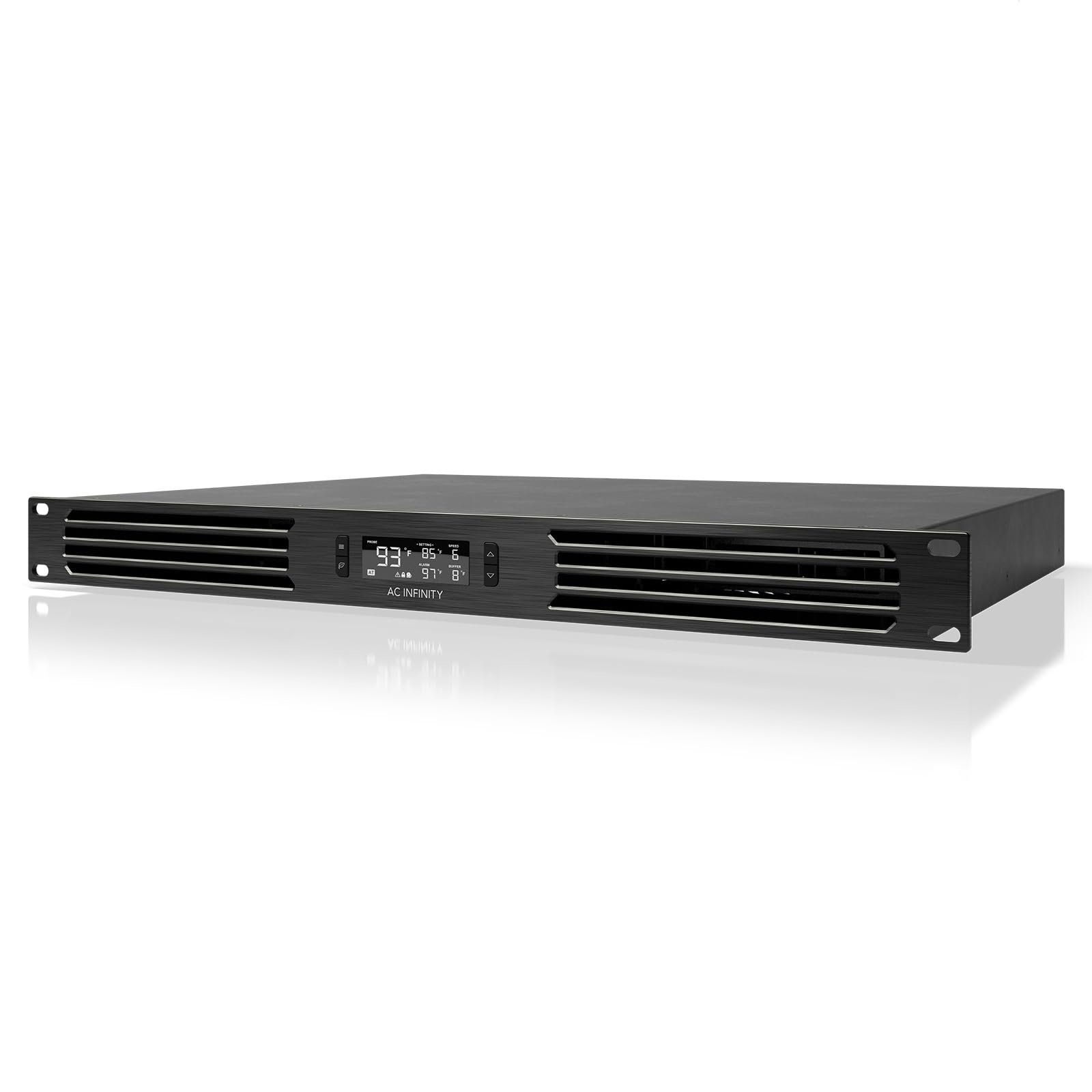 AC Infinity CLOUDPLATE T6, Rack-Montage-Lüfter 1U, Front-Abluftstrom, zur Kühlung von AV-Geräten, Heimkinoanlagen und Netzwerk 48cm Racks