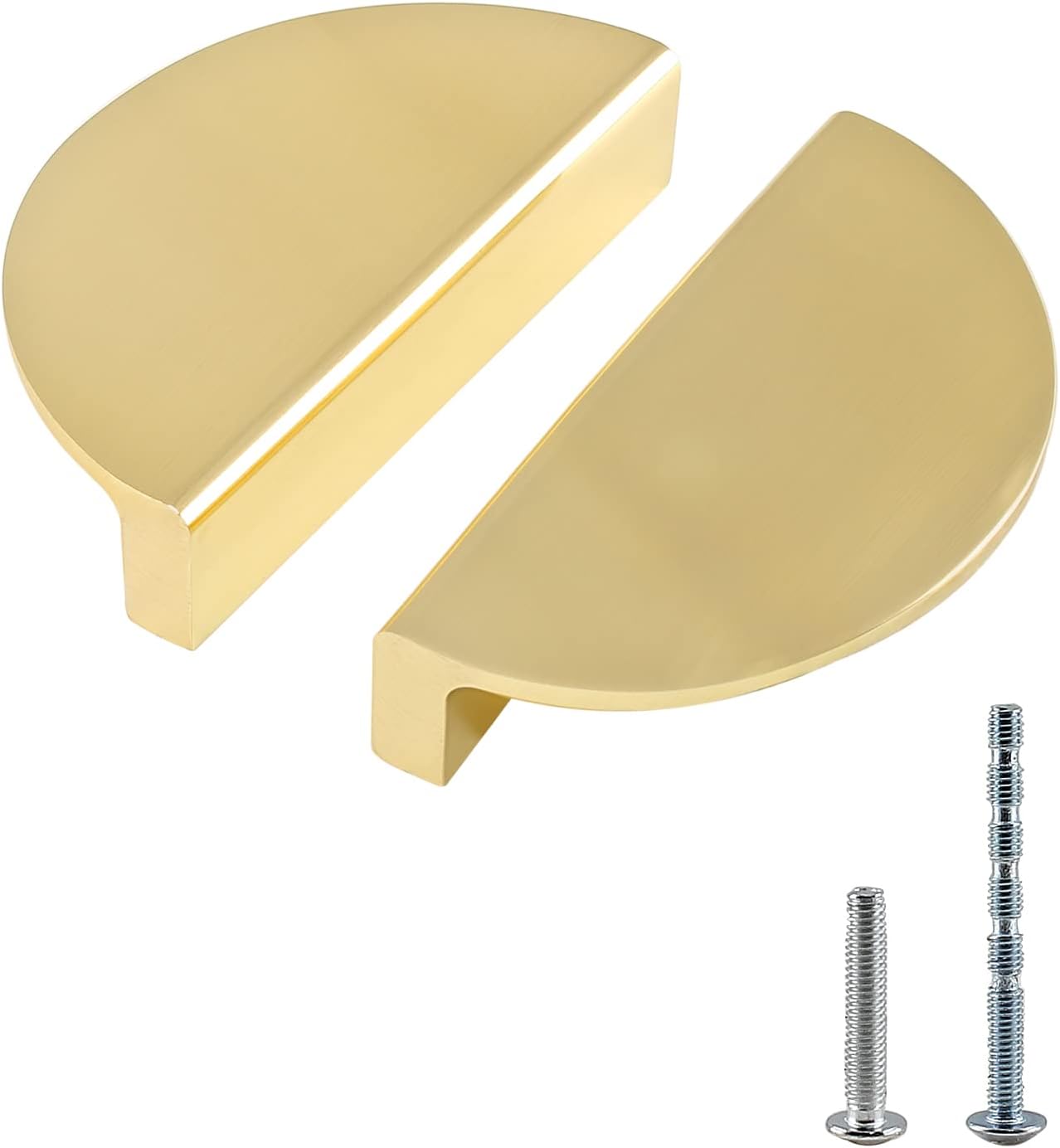 Jiozermi 2 Packs Half Moon Pulls, 2 1/2 inch Drawer