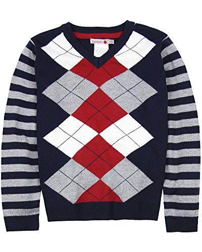 Boboli Boys V-Neck Argyle Sweater, Sizes 4-16