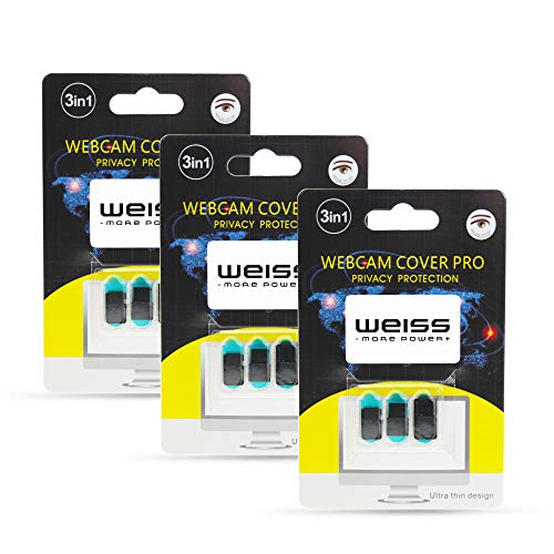 Premium - Cubierta para cámara web, color blanco 9 unidades