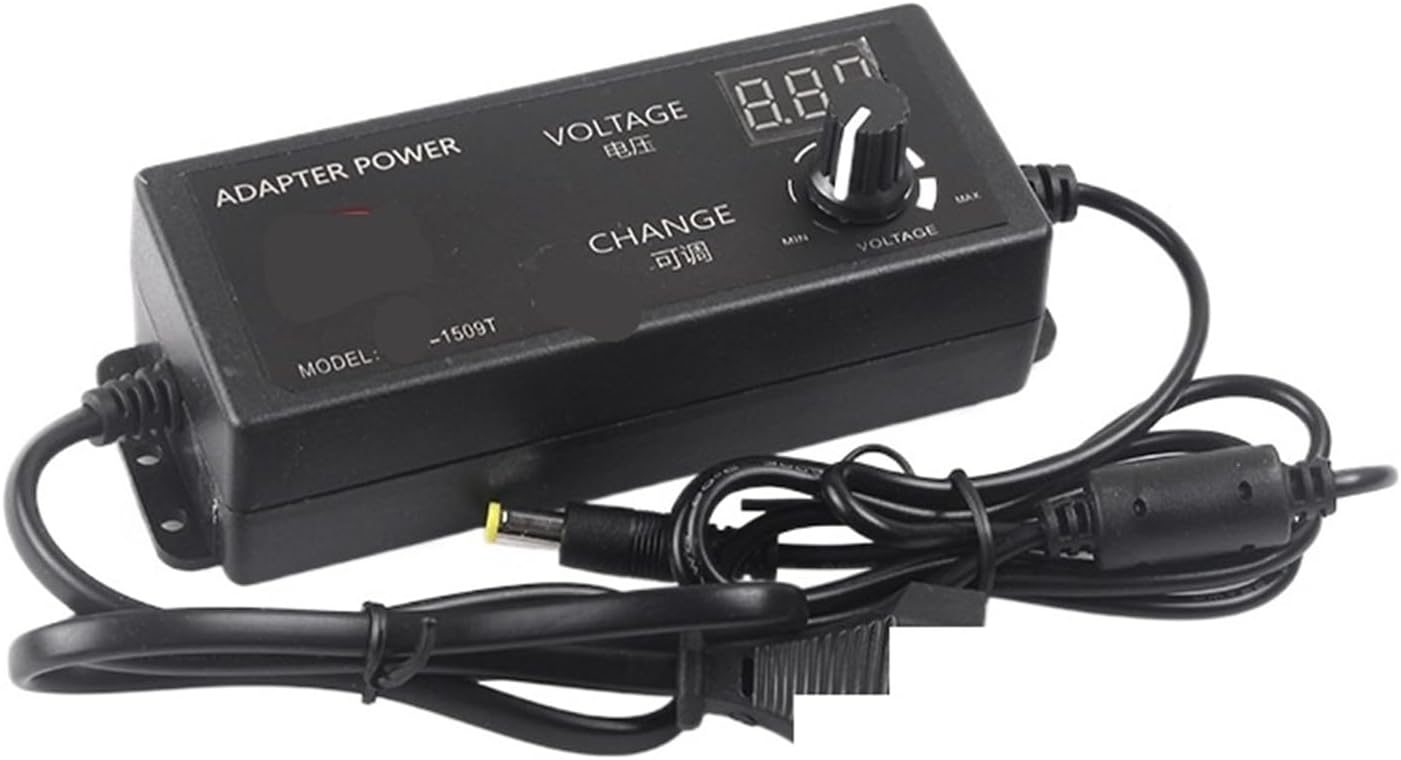 3-12V 8A 24V 4A 36V 2.5A 90W Adjustable Power Adapter with Display(3-60V 2.5A 150W,US Plug)