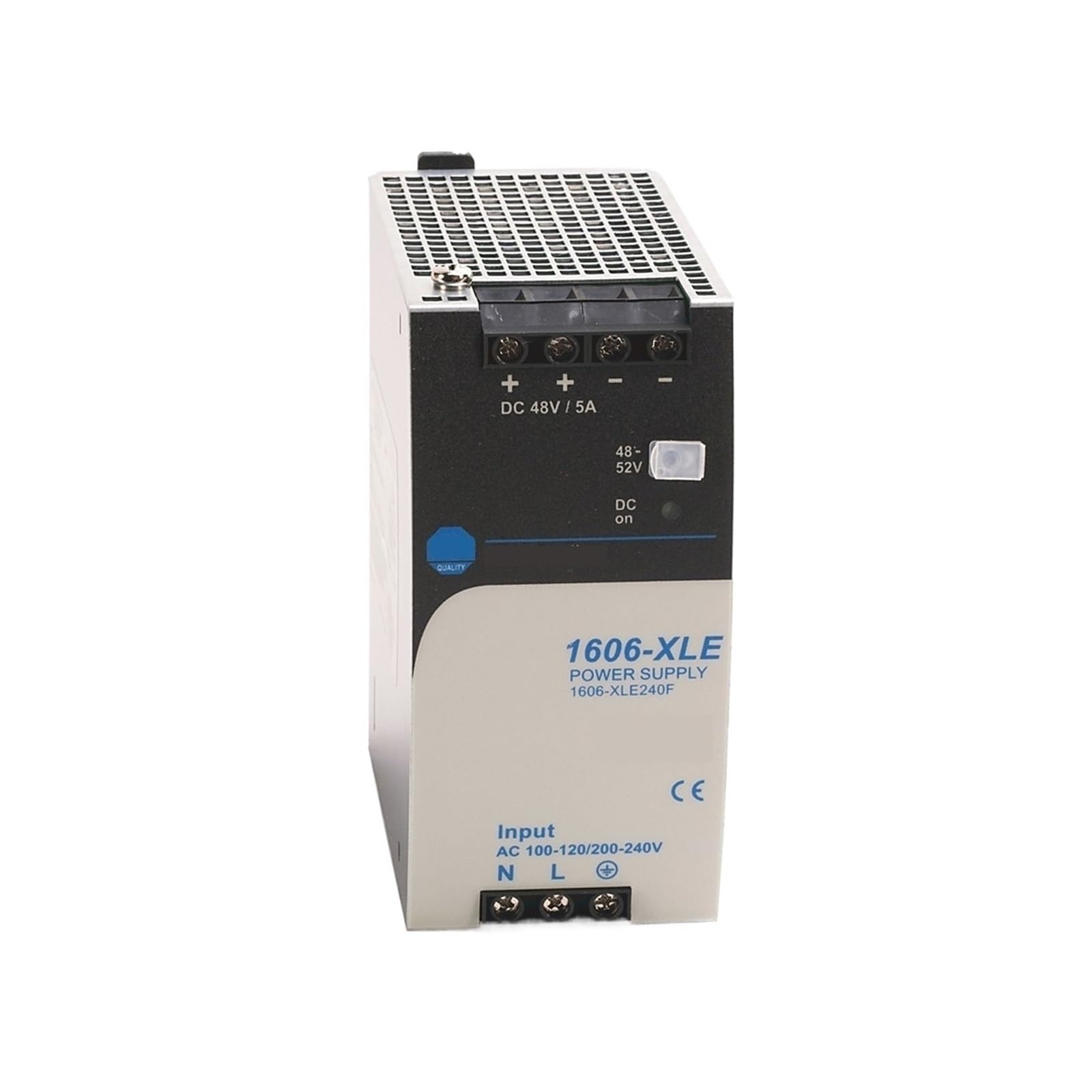 X psblty Switching Power Supply 1606-XLE240F DC Output: 48–52 V, 5 A, 240 W Input: AC 100–120 V / 200–240 V