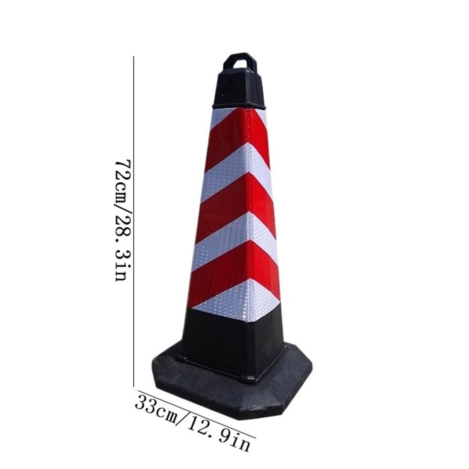 Conos de tráfico Conos reflectantes de tráfico con asa for aparcamientos, seguridad vial y zonas deportivas. Base de PVC (5 unidades). Carretera