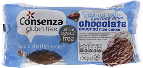 Consenza Reiswaffeln mit Lactosefreier Milchschokolade Glutenfrei, 12er Pack (12 x 100 g) Cover