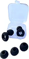 Protetor Auricular e Tampão de Silicone para Ouvido: Ideal para Dormir, Natação e Abafador Auditivo de Ruído (preto, Tamanho único)