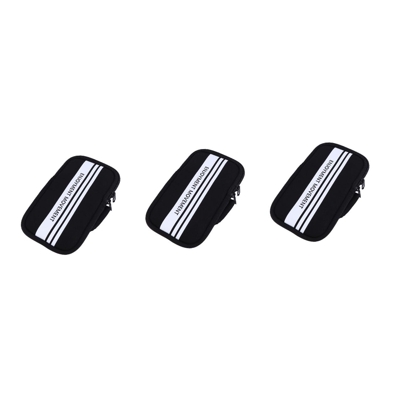 DOITOOL 3stücke Wasserdichtes Sportarmband Für Handys Praktische Handyhalterung Für Jogging Laufen Und Outdoor-aktivitäten Schwarz Mit Kopfhöreranschluss