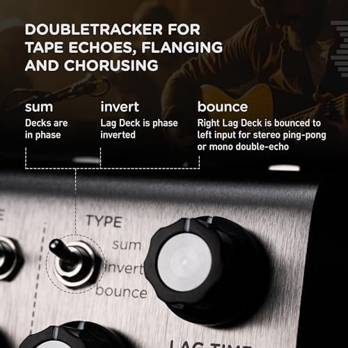 strymon deco v2 tape saturation and doubletracker guitar effects pedal for electric and acoustic guitar synths vocals and keyboards