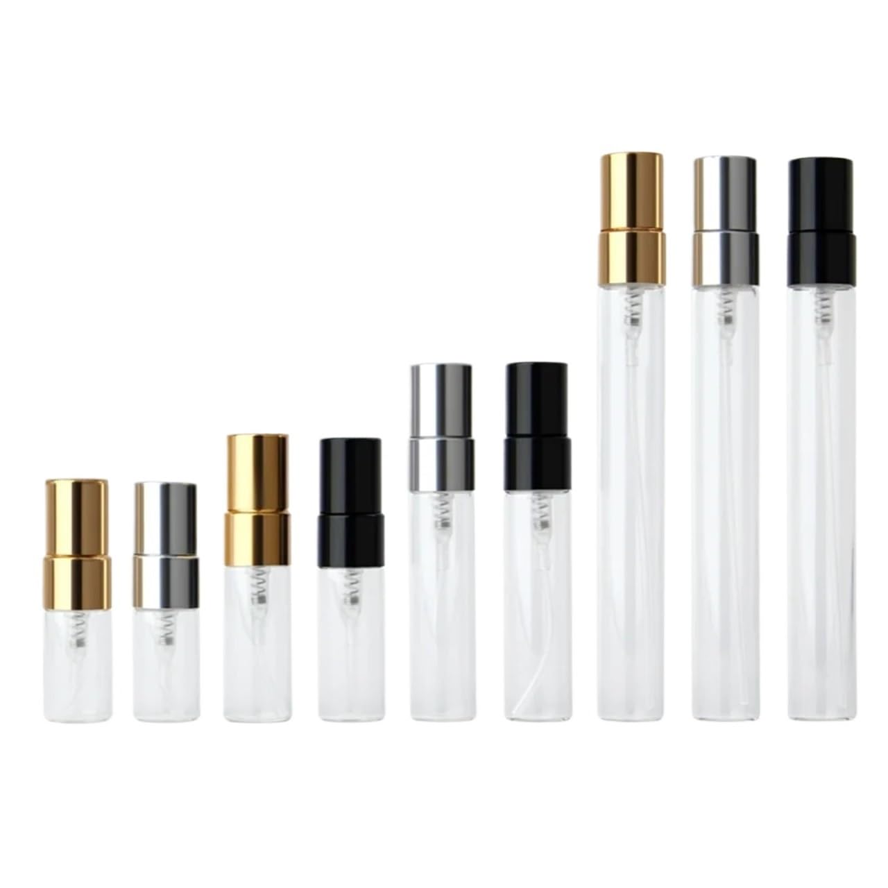 20pcs Refillable Perfume Bottle Empty Spray Atomizer 2ml 3ml 5ml 10ml