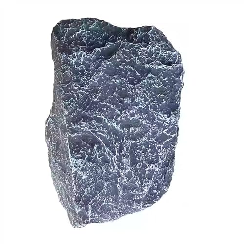 Landscape Rock,Lightweight Artificial Fake Rock,Irregular Rock Cover for Patio,Fiberglass Solid Fake Rock,for Aquarium Decoration,Garden Photography,Poolscape,Landscaping,Patio Decoration(30x20x10cm-A