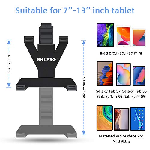 OHLPRO Tablet Holder for Car Dashboard, Universal iPad Mount for Truck Windshield Suction Cup Car Holder with Large Clamp for All 6"-10.5" Apple iPad Samsung Galaxy Tab Tablet, Black - Image 5