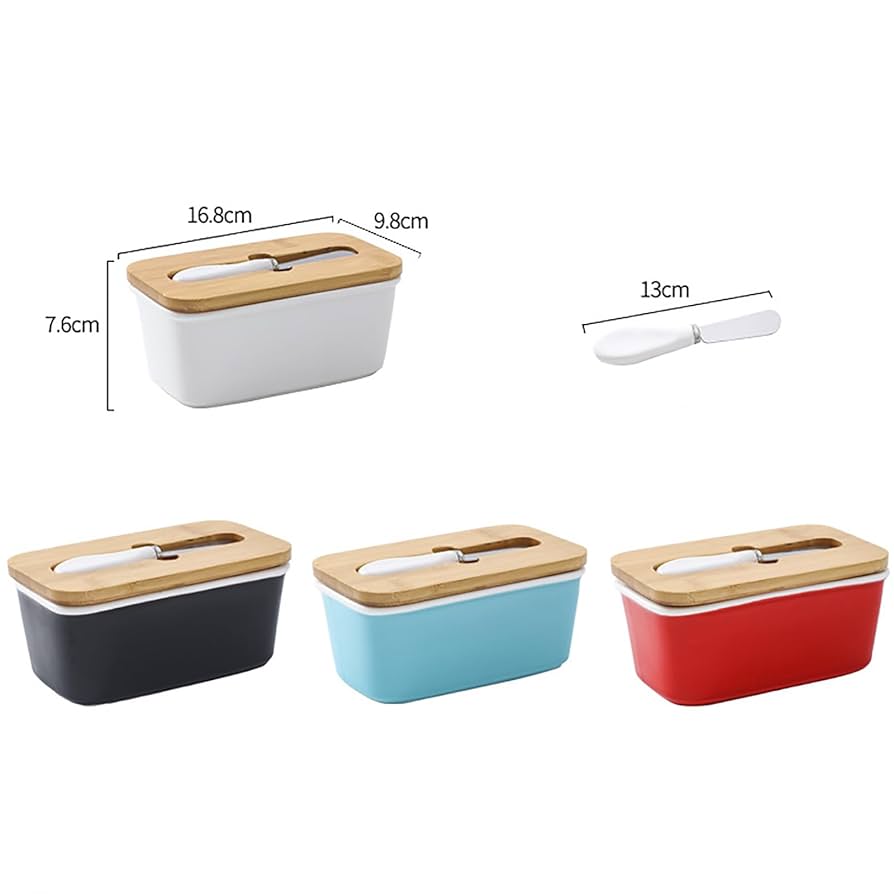 Amazon.co.jp: Butter Box with Cutter, Airtight, Easy to Use